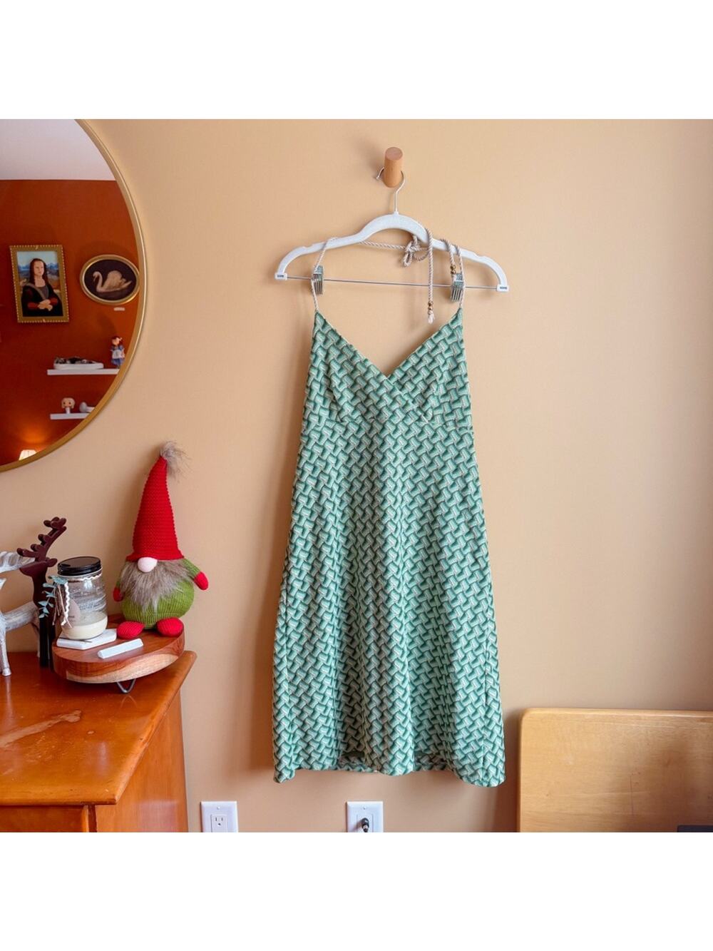 Ann Taylor LOFT Retro Mod Halter Empire Waist Dress Size 10P